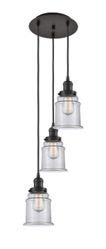 Mini Pendants 3 Light Cluster by Innovations ( 405 | 113F-3P-OB-G182 Franklin Restoration ) 