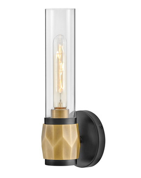 Sconces Single Glass by Hinkley ( 13 | 57080BK-HB Ellison ) 