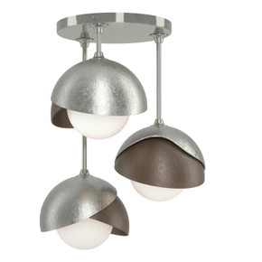 Semi-Flush Mts. Multi-port/Cluster by Hubbardton Forge ( 39 | 121374-SKT-85-05-GG0711 Brooklyn ) 