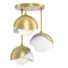 Semi-Flush Mts. Multi-port/Cluster by Hubbardton Forge ( 39 | 121374-SKT-86-02-GG0711 Brooklyn ) 