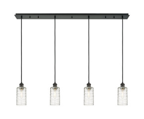Linear/Island 4 Light + by Innovations ( 405 | 124B-4P-BK-G434-7DE Downtown Urban ) 