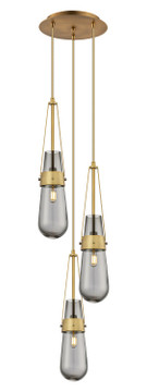 Mini Pendants 3 Light Cluster by Innovations ( 405 | 113-452-1P-BB-G452-4SM Downtown Urban ) 