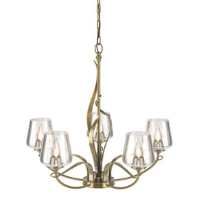 Mid. Chandeliers Glass Up by Hubbardton Forge ( 39 | 103040-SKT-86-ZM0236 Flora ) 