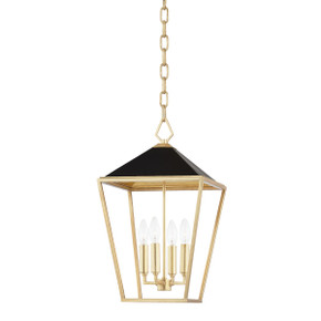 Foyer/Hall Lanterns Open Frame by Hudson Valley ( 70 | 5713-GL/BK Paxton ) 