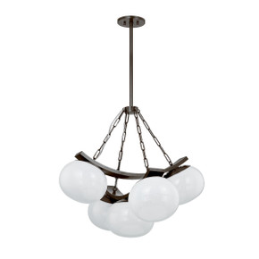 Mid. Chandeliers Glass Down by Hudson Valley ( 70 | 2105-DB Duxbury ) 