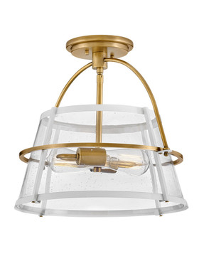 Semi-Flush Mts. Cage by Hinkley ( 13 | 38111HB-PT Tournon ) 