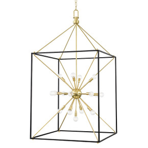 Foyer/Hall Lanterns Open Frame by Hudson Valley ( 70 | 8927-AGB/BK Glendale ) 