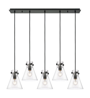Linear/Island 4 Light + by Innovations ( 405 | 125-410-1PS-BK-G411-8CL Downtown Urban ) 