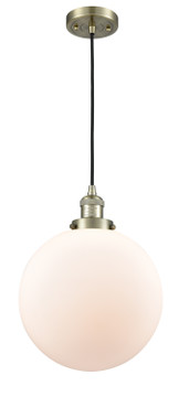 Pendants Sphere by Innovations ( 405 | 201C-AB-G201-12 Franklin Restoration ) 