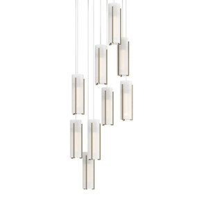 Pendants Multi-port/Cascade by Hubbardton Forge ( 39 | 131104-SKT-LONG-84-GG0065 Exos Glass ) 