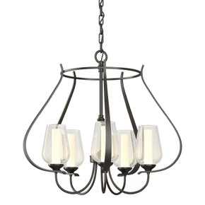 Mid. Chandeliers Glass Up by Hubbardton Forge ( 39 | 103045-SKT-14-ZS0354 Flora ) 