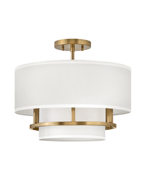 Semi-Flush Mts. Drum Shade by Hinkley ( 13 | 38893LCB Graham ) 