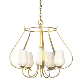 Mid. Chandeliers Glass Up by Hubbardton Forge ( 39 | 103045-SKT-86-GG0303 Flora ) 