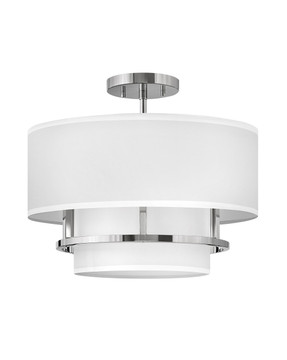 Semi-Flush Mts. Drum Shade by Hinkley ( 13 | 38893PN Graham ) 