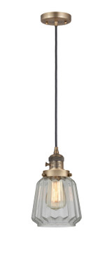 Mini Pendants Glass Down by Innovations ( 405 | 201CSW-BB-G142-LED Franklin Restoration ) 