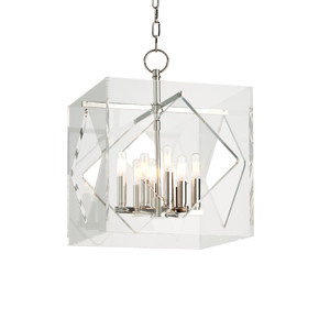 Foyer/Hall Lanterns Glass w/Frame by Hudson Valley ( 70 | 5916-PN Travis ) 