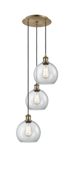 Mini Pendants 3 Light Cluster by Innovations ( 405 | 113B-3P-AB-G122-8 Ballston ) 