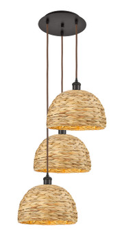 Mini Chandeliers Multi-Port/Cascade by Innovations ( 405 | 113B-3P-OB-RBD-12-NAT Ballston ) 