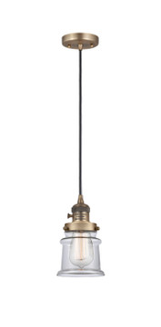 Mini Pendants Glass Down by Innovations ( 405 | 201CSW-BB-G182S-LED Franklin Restoration ) 