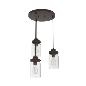 Mini Pendants 3 Light Cluster by Hunter ( 47 | 19157 Devon Park ) 