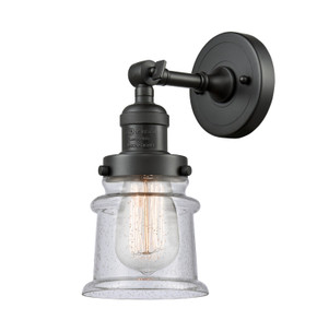 Sconces Single Glass by Innovations ( 405 | 203-OB-G184S-LED Franklin Restoration ) 
