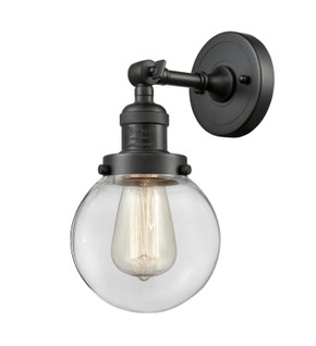 Sconces Single Glass by Innovations ( 405 | 203-OB-G202-6-LED Franklin Restoration ) 