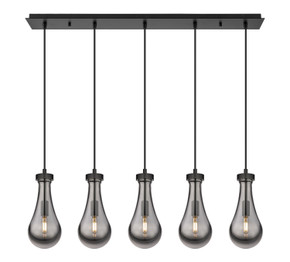 Linear/Island 4 Light + by Innovations ( 405 | 125-451-1P-BK-G451-5SM Downtown Urban ) 