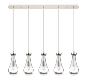Linear/Island 4 Light + by Innovations ( 405 | 125-451-1P-PN-G451-5CL Downtown Urban ) 