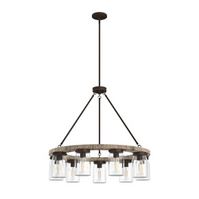 Mid. Chandeliers Glass Down by Hunter ( 47 | 19245 Devon Park ) 