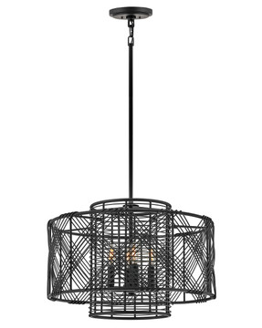 Pendants Drum Shade by Hinkley ( 13 | 41063BLK Nikko ) 