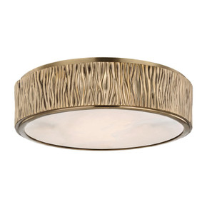 Flush Mounts Drum Shade by Hudson Valley ( 70 | 6213-AGB Crispin ) 