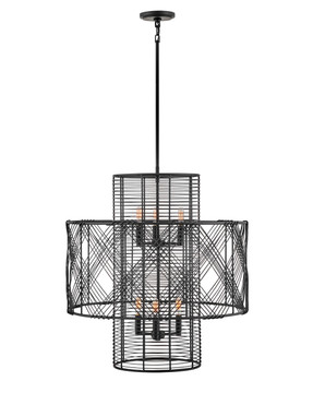Mid. Chandeliers Candle by Hinkley ( 13 | 41065BLK Nikko ) 