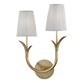 Sconces Double Candle by Hudson Valley ( 70 | 9402L-AGB Deering ) 