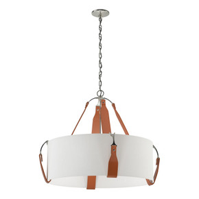Pendants Drum Shade by Hubbardton Forge ( 39 | 104072-SKT-24-LC-SF2812 Saratoga ) 