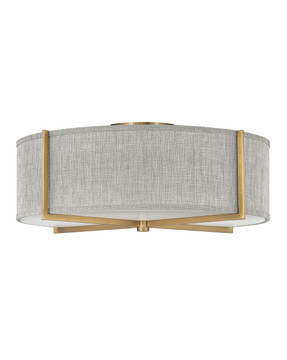 Semi-Flush Mts. Drum Shade by Hinkley ( 13 | 41709HB Axis Heathered Gray ) 