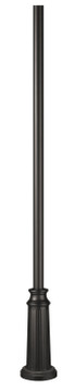 Exterior Posts by Hinkley ( 13 | 6808BK 8ft Post with Decorative Base ) 
