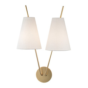 Sconces Double Glass by Hudson Valley ( 70 | 6322-AGB Campagna ) 