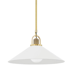 Pendants Metal Shade by Hudson Valley ( 70 | 2620-AGB/WH Syosset ) 