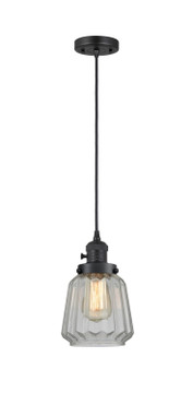 Mini Pendants Glass Down by Innovations ( 405 | 201CSW-BK-G142-LED Franklin Restoration ) 