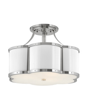 Semi-Flush Mts. Drum Shade by Hinkley ( 13 | 4444PN Chance ) 