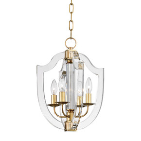 Mini Chandeliers Candle by Hudson Valley ( 70 | 6512-AGB Arietta ) 