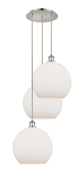 Mini Pendants 3 Light Cluster by Innovations ( 405 | 113B-3P-PN-G121-12 Ballston ) 