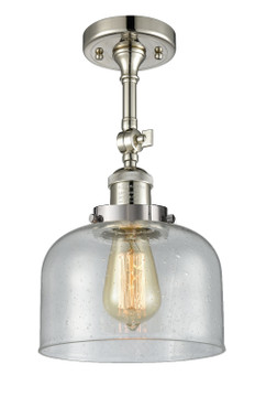 Semi-Flush Mts. Glass Down by Innovations ( 405 | 201F-PN-G74-LED Franklin Restoration ) 