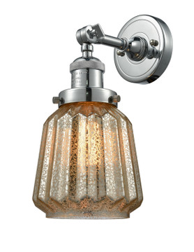 Sconces Single Glass by Innovations ( 405 | 203-PN-G146 Franklin Restoration ) 