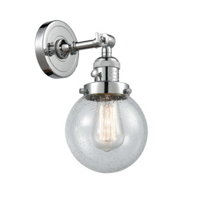 Sconces Single Glass by Innovations ( 405 | 203SW-PC-G204-6 Franklin Restoration ) 