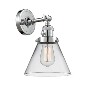 Sconces Single Glass by Innovations ( 405 | 203SW-PC-G42-LED Franklin Restoration ) 