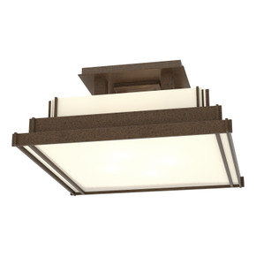 Semi-Flush Mts. Glass Down by Hubbardton Forge ( 39 | 123705-SKT-05-CC0416 Steppe ) 
