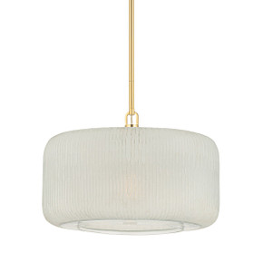 Pendants Drum Shade by Hudson Valley ( 70 | 7020-AGB Beechurst ) 