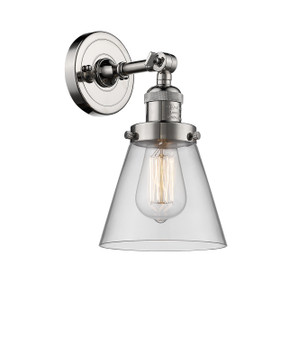Sconces Single Glass by Innovations ( 405 | 203-PN-G62-LED Franklin Restoration ) 