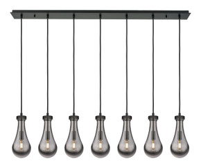 Linear/Island 4 Light + by Innovations ( 405 | 127-451-1P-BK-G451-5SM Downtown Urban ) 